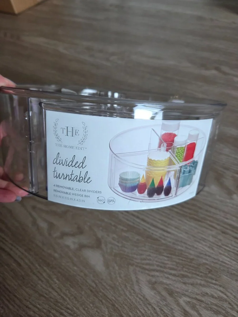 NWT The Home Edit Divided Lazy Susan